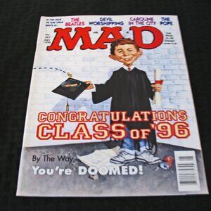 MAD Magazine #335 May 1996, The Beatles, The Pope "Class of 1996"
